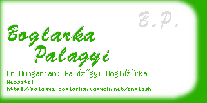 boglarka palagyi business card